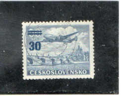 TCHECOSLOVAQUIE   1949  Poste Aérienne  Y.T. N° 28  à  35  Incomplet  Oblitéré - Luchtpost
