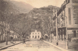 Moutiers * L'avenue De La Gare Et La Gare * Banque Société Générale , Banco Bank - Moutiers