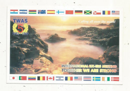 Cp , Carte QSL,  BRAVO ROMEO CHARLIE, International DX - ERS MEETING, 1997, Drapeaux, 2 Scans - Radio Amatoriale