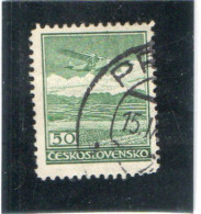 TCHECOSLOVAQUIE   1930  Poste Aérienne  Y.T. N° 10  à  17  Incomplet  Oblitéré - Posta Aerea