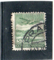 TCHECOSLOVAQUIE   1930  Poste Aérienne  Y.T. N° 10  à  17  Incomplet  Oblitéré - Poste Aérienne