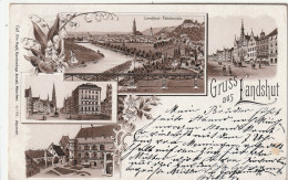 Gruss Aus Landshut - Litho 1897 - Landshut