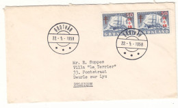 Groenland - Lettre De 1958 - Oblit Godthäb - Bateaux - Voiliers - - Neufs