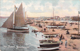 ROYAUME UNI - YARMOURTH - The Beach - Voilier - Carte Postale Ancienne - Sonstige & Ohne Zuordnung