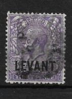 BRITISH LEVANT 1921 3d SG L19 GOOD USED Cat £11 - Levante Británica