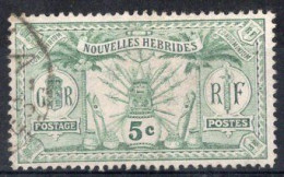 Nouvelles HEBRIDES Timbre-poste N°38 Oblitéré TB Cote : 5.00€ - Gebruikt