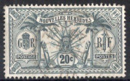 Nouvelles HEBRIDES Timbre-poste N°40 Oblitéré TB Cote : 5.00€ - Oblitérés