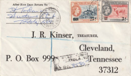 British Virgin Islands 1964 Registered Cover Mailed To USA - British Virgin Islands