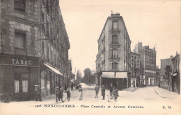 FRANCE - 92 - BOIS COLOMBES - Place Centrale Et Avenue Gambetta - Carte Postale Ancienne - Andere & Zonder Classificatie