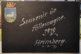 Allemagne - Souvenir De HEINSBERG 1919 - Carte Fantaisie Avec Paillettes - Ecrit (voir Les 2 Scans) - Heinsberg