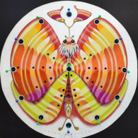 Farfalla Dell'orologio, Olio Su Carta / Clock Butterfly, Oil On Paper - Arte Contemporáneo