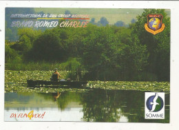 Cp , Carte QSL,  BRAVO ROMEO CHARLIE, International DX - SWL Group Belgium,la SOMME ,France,  2 Scans - Radio Amateur