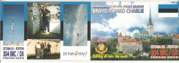 Cp , Carte QSL 4 Pages,  BRAVO ROMEO CHARLIE, International DX - SWL Group Belgium, Estonia, Estonie,  2 Scans - Radio Amatoriale