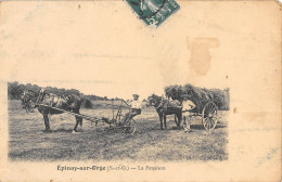 CPA 91 EPINAY SUR ORGE / LA FENAISON / ATTELAGE / SCENE D'AGRICULTURE - Epinay-sur-Orge