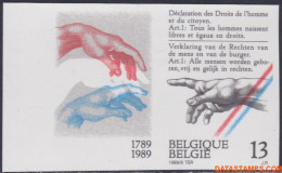 België 1989 - Mi:2379, Yv:2327, OBP:2327, Stamp - □ - Human Rights - 1981-2000