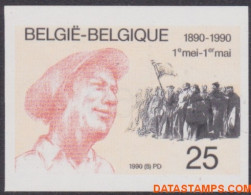 België 1990 - Mi:2418, Yv:2366, OBP:2366, Stamp - □ - Labour Day - 1981-2000