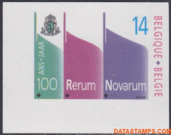 België 1991 - Mi:2460, Yv:2408, OBP:2408, Stamp - □ - Rerum Novarum - 1981-2000