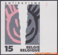 België 1992 - Mi:2508, Yv:2456, OBP:2456, Stamp - □ - Anti-racism - 1981-2000