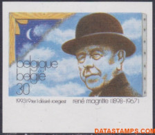 België 1993 - Mi:2570, Yv:2518, OBP:2518, Stamp - □ - Rene Margritte - 1981-2000
