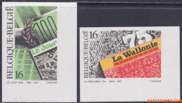 België 1994 - Mi:2599/2600, Yv:2544/2545, OBP:2547/2548, Stamp - □ - Press - 1981-2000