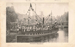 Leiden Schip Versierde Stoomboot K5234 - Leiden