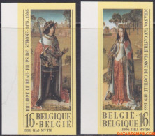 België 1996 - Mi:2713/2714, Yv:2661/2662, OBP:2658/2659, Stamp - □ - History Portraits - 1981-2000