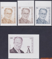 België 2001 - Mi:3030/3032 + 3034, Yv:2975/2977 + 2979, OBP:2980/2983, Stamp - □ - King Albert II Broux-mvtm - 2001-…