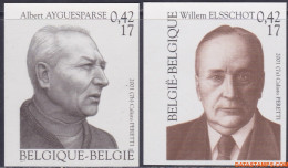 België 2001 - Mi:3040/3041, Yv:2985/2986, OBP:2990/2991, Stamp - □ - Music And Literature - 2001-…