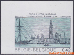België 2002 - Mi:3107, Yv:3052, OBP:3057, Stamp - □ - University Of Antwerp - 2001-…