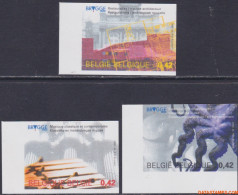 België 2002 - Mi:3108/3110, Yv:3053/3055, OBP:3058/3060, Stamp - □ - Bruges 2002 - 2001-…