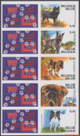 België 2002 - Mi:3114/3118, Yv:3059/3063, OBP:3064/3068, Stamp - □ - Belgian Purebred Dogs - 2001-…