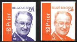 België 2003 - Mi:3257, Yv:3197/3198, OBP:3208/3209, Stamp - □ - King Albert II Mvtm Euros - 2001-…