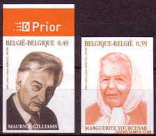 België 2003 - Mi:3270/3271, Yv:3210/3211, OBP:3221/3222, Stamp - □ - Literature - 2001-…