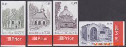 België 2004 - Mi:3309/3312, Yv:3247/3250, OBP:3260/3263, Stamp - □ - Tourism Pilgrimage Sites - 2001-…