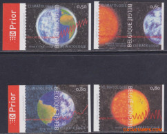 België 2004 - Mi:3327/3330, Yv:3265/3268, OBP:3278/3281, Stamp - □ - Climatology - 2001-…