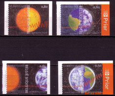 België 2004 - Mi:3327/3330, Yv:3265/3268, OBP:3278/3281, Stamp - □ - Climatology - 2001-…