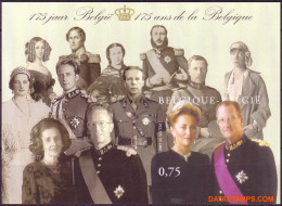 België 2005 - Mi:BL 101, Yv:BL 107, OBP:BL 118, Block - □ - 175 Years Of Belgium The Dynasty - 2001-…