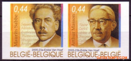 België 2005 - Mi:3512/3513, Yv:3449/3450, OBP:3464/3465, Stamp - □ - Literature - 2001-…