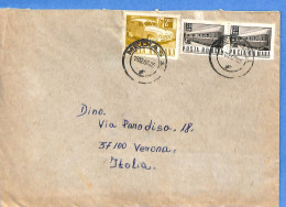 Lettre : Romania To Italy Singer DINO L00109 - Brieven En Documenten