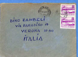 Lettre : Romania To Italy Singer DINO L00114 - Cartas & Documentos
