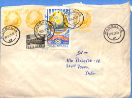 Lettre : Romania To Italy Singer DINO L00126 - Lettres & Documents