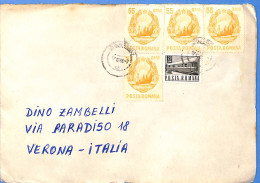 Lettre : Romania To Italy Singer DINO L00128 - Covers & Documents