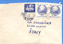 Lettre : Romania To Italy Singer DINO L00134 - Lettres & Documents