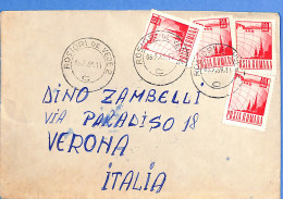 Lettre : Romania To Italy Singer DINO L00135 - Lettres & Documents