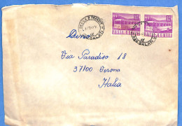 Lettre : Romania To Italy Singer DINO L00137 - Brieven En Documenten