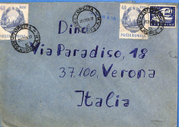 Lettre : Romania To Italy Singer DINO L00139 - Brieven En Documenten