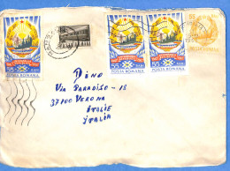 Lettre : Romania To Italy Singer DINO L00141 - Covers & Documents