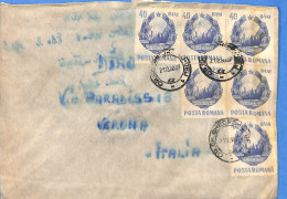 Lettre : Romania To Italy Singer DINO L00142 - Covers & Documents