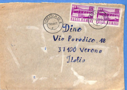 Lettre : Romania To Italy Singer DINO L00146 - Covers & Documents