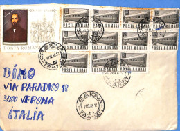 Lettre : Romania To Italy Singer DINO L00154 - Covers & Documents